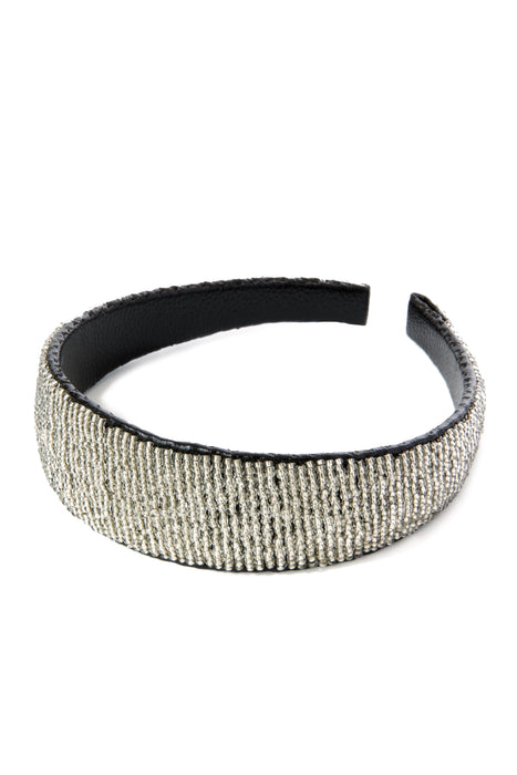 Silver Beaded Leather Head Band from Kenya - Culture Kraze Marketplace.com