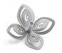 Adi Sidler Anodized Aluminum Chanukah Dreidel, Flower Design - Silver - Culture Kraze Marketplace.com