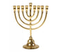 Yair Emanuel Classic Branched Chanukah Menorah - Gold colored Brass - Culture Kraze Marketplace.com