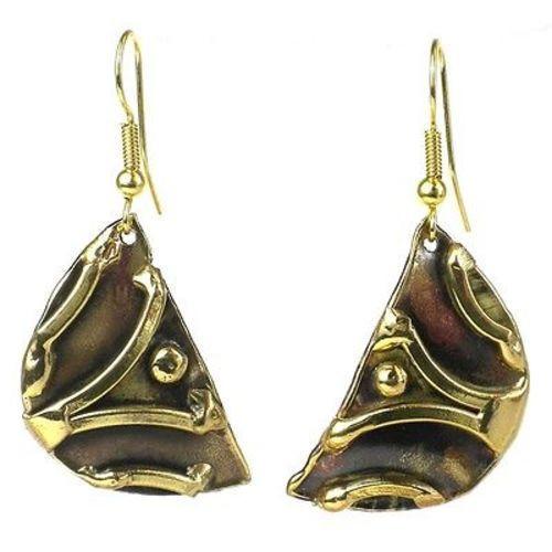 Handmade Brass Arches Earrings - Culture Kraze Marketplace.com