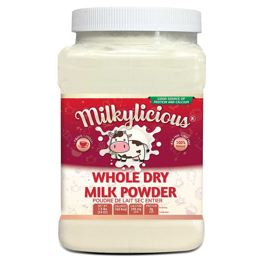 Milkylicious Whole Dry Milk Powder – 1.5lbs (24 oz) Jar-0