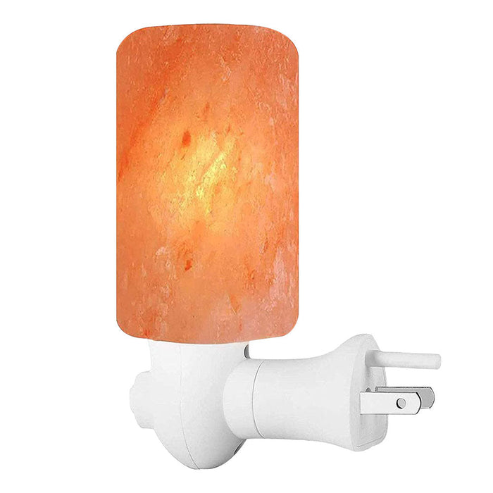 Pride of India Crystal Salt Night Lamp - Made w/ Naturally Occurring Himalayan Pink Salt– Home Decor – Handcrafted – Elevates Mood/ Brightens Space – Better Air Quality-0