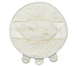 White Faux Leather Matzah Cover, Gold and Silver Embroidery - Culture Kraze Marketplace.com