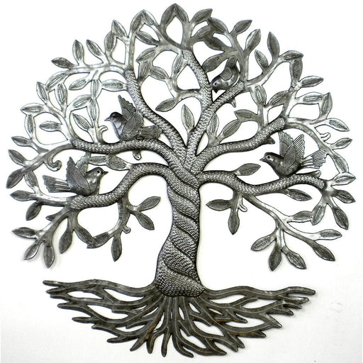Twisted Tree of Life Metal Wall Art - Croix des Bouquets - Culture Kraze Marketplace.com