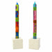 Hand-Painted Dinner Candles, Pair (Shahida Design) - Culture Kraze Marketplace.com