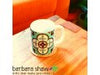 Barbara Shaw Coffee Mug, Oriental Style Tile Design - Blue - Culture Kraze Marketplace.com