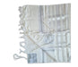 Talitnia Barak, Non-slip Lightweight Wool Tallit Prayer Shawl - Silver Stripes - Culture Kraze Marketplace.com