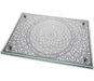 Dorit Judaica Tempered Glass Challah Board - Mandala with Shabbat Blessings - Culture Kraze Marketplace.com