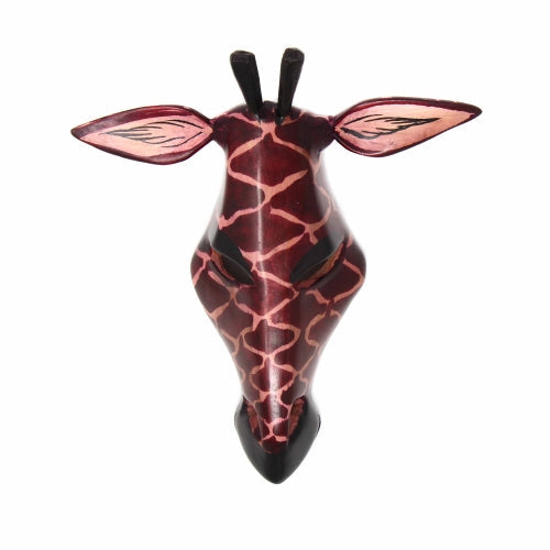 Wood Giraffe Mask - Culture Kraze Marketplace.com