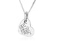 Sterling Silver Tilted Heart Pendant Necklace – I Love You to the Moon and Back - Culture Kraze Marketplace.com