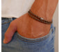 Galis Mans Double Wrap Brown Bracelet - Tube Element - Culture Kraze Marketplace.com
