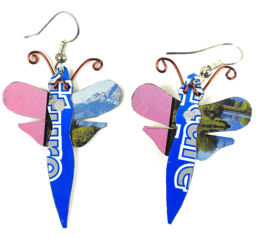 Set of 10 Dragonfly Tin Can Earrings - Culture Kraze Marketplace.com