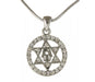 Hamsa Star of David Rhodium Necklace - Culture Kraze Marketplace.com
