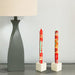 Hand Painted Candles in Owoduni Design (three tapers) - Nobunto - Culture Kraze Marketplace.com