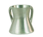Yair Emanuel Gleaming Aluminum Small Hourglass Wash Cup - Silver - Culture Kraze Marketplace.com