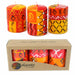 Set of Three Boxed Hand-Painted Candles - Zahabu Design - Nobunto - Culture Kraze Marketplace.com