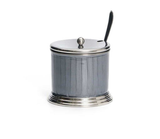 Stainless Steel Honey Dish with Lid and Spoon- Gray and Silver - Culture Kraze Marketplace.com