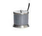 Stainless Steel Honey Dish with Lid and Spoon- Gray and Silver - Culture Kraze Marketplace.com