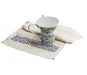 Dorit Judaica Natla Wash Cup and Hand Towel Gift Set- Pomegranate Design - Culture Kraze Marketplace.com