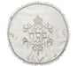 White Satin Passover Matzah Cover with Embroidered Crown Design - Silver - Culture Kraze Marketplace.com