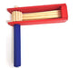 Jumbo Red and Blue Wooden Purim Grogger - Culture Kraze Marketplace.com
