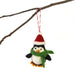 Holiday Penguin Hand Felted Christmas Ornament - Culture Kraze Marketplace.com