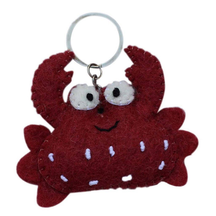 Felt Crab Key Chain - Culture Kraze Marketplace.com