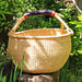 Bolga Market Basket, Natural with Leather Handle - Culture Kraze Marketplace.com