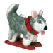 Felt Holiday Ornament Skiing Husky - Culture Kraze Marketplace.com