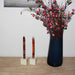 Set of Three Boxed Tall Hand-Painted Candles - Indaeuko Design - Nobunto - Culture Kraze Marketplace.com