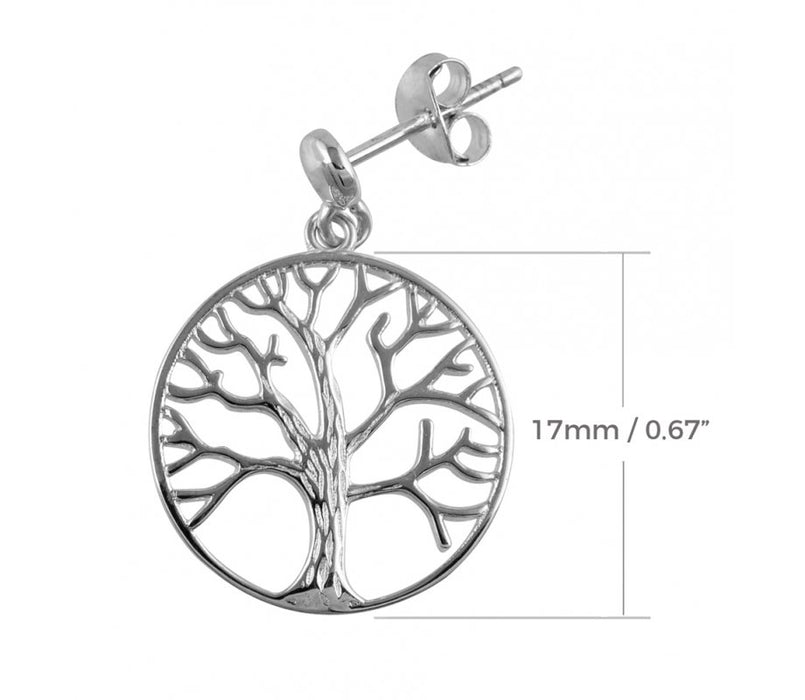 Tree of Life Sterling Silver Earrings - Culture Kraze Marketplace.com