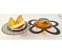 Dorit Judaica Combined Honey and Apple Dish with Glass Bowls - Colorful - Culture Kraze Marketplace.com