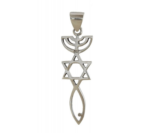 Sterling Silver Necklace Pendant Spiritual Religious Jewelry Grafted Pendant - Culture Kraze Marketplace.com