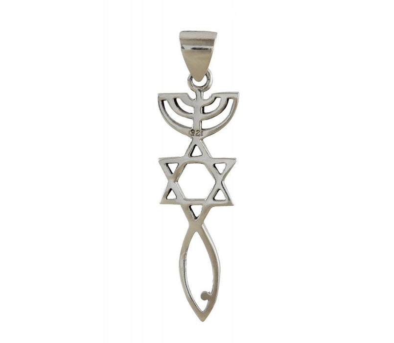 Sterling Silver Necklace Pendant Spiritual Religious Jewelry Grafted Pendant - Culture Kraze Marketplace.com