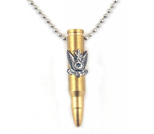 Bronze Israeli Army M-16 Rifle Bullet Pendant - Air Force Emblem - Culture Kraze Marketplace.com