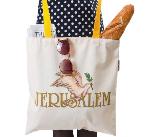 Barbara Shaw Canvas Tote Bag - Jerusalem Dove - Culture Kraze Marketplace.com