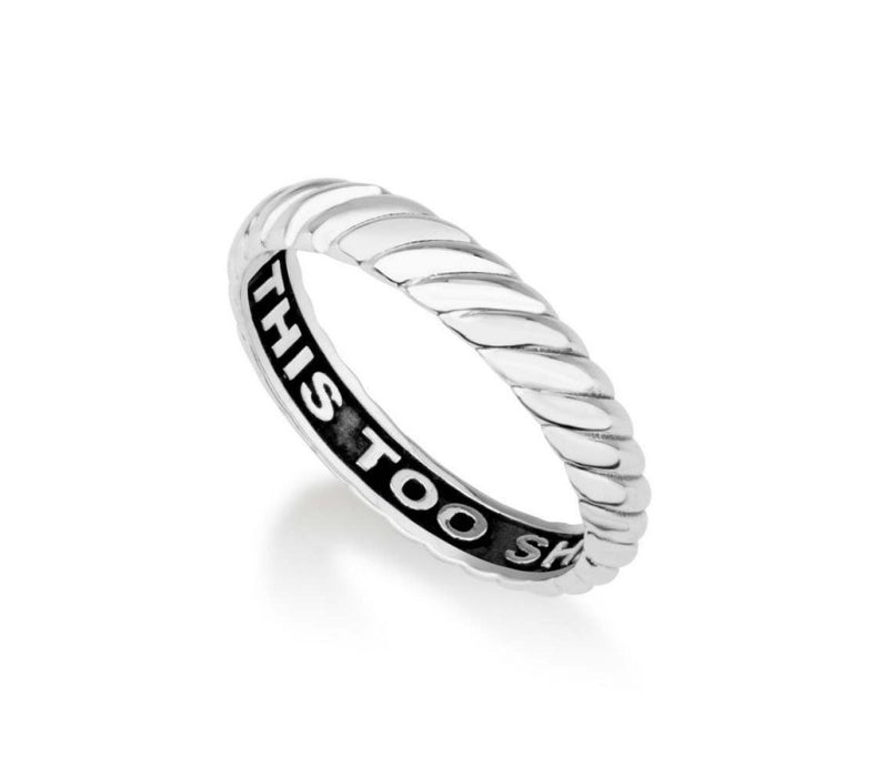 Sterling Silver Ring - This Too Shall Pass Engraved Inside - Culture Kraze Marketplace.com