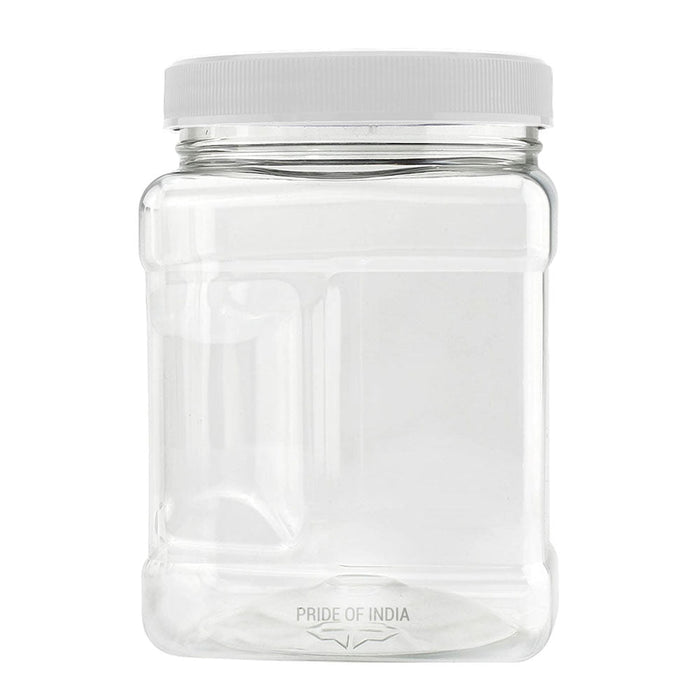 Clear PET Plastic Grip Dry/Liquid Food Storage Jars w/ Caps (Food Grade - BPA Free)-6