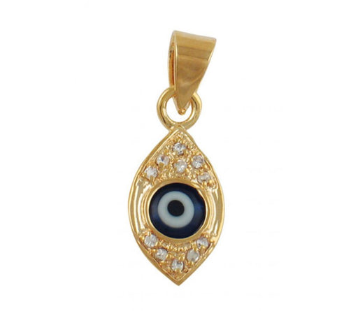 Gold Filled Zirconium "Eye" Pendant - Culture Kraze Marketplace.com