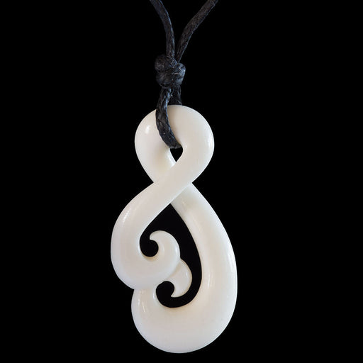 Twist Koru, handcrafted bone pendant - Culture Kraze Marketplace.com