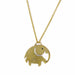 Elephant Pendant Brass Necklace - Culture Kraze Marketplace.com