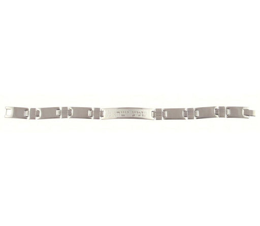 Stainless Steel Mans Bracelet, Double Link Box Chain - Shema Yisrael - Culture Kraze Marketplace.com
