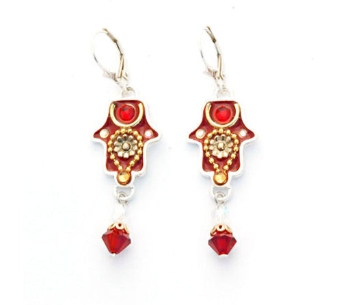 Oriental Hamsa Bead Earrings by Ester Shahaf - Culture Kraze Marketplace.com