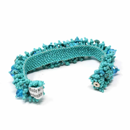 Magnetic Stone Caterpillar Bracelet Turquoise - Culture Kraze Marketplace.com