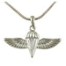Rhodium Pendant Necklace with IDF Paratrooper Wings - Culture Kraze Marketplace.com