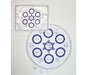 Matzah Cover and Afikoman Bag Set - Silver and Blue Seder Plate Design - Culture Kraze Marketplace.com