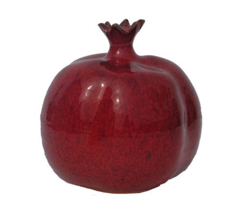 Michal Ben Yosef Decorative Ceramic Pomegranate - Ruby-Red - Culture Kraze Marketplace.com
