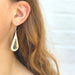Teardrop Abalone and Mother of Pearl Drop Earrings - Culture Kraze Marketplace.com