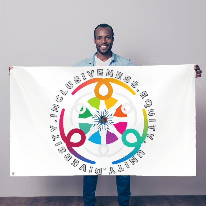 Diversity, Equity, Inclusiveness, & Unity Flag-5x3ft - Culture Kraze Marketplace.com