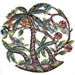 Colorful Palm Trees Hand Painted Metal Wall Art - Croix des Bouquets - Culture Kraze Marketplace.com
